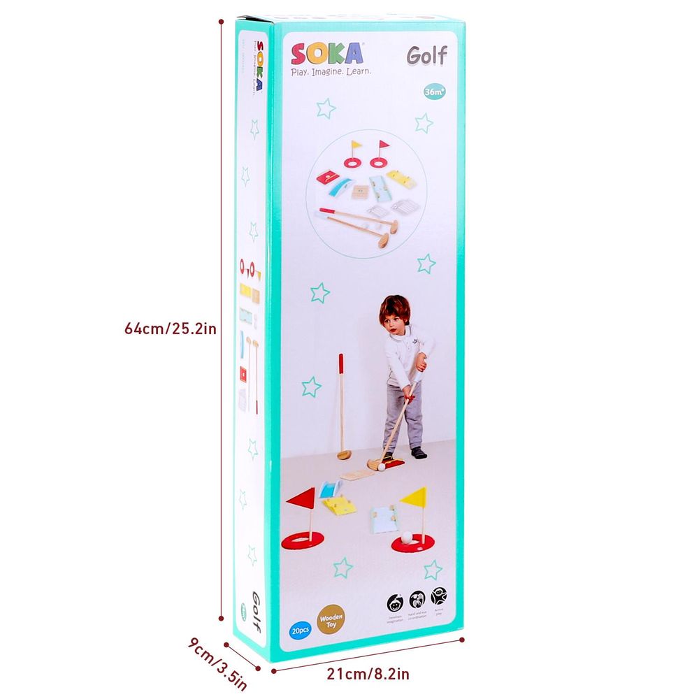 Wooden Golf Toy Set