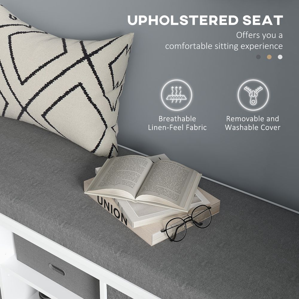 Cushioned Seat & Storage Bench