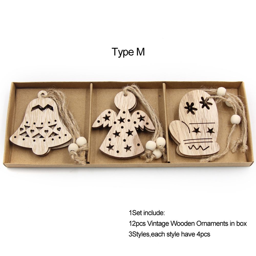 Wooden Snowflake Decorations