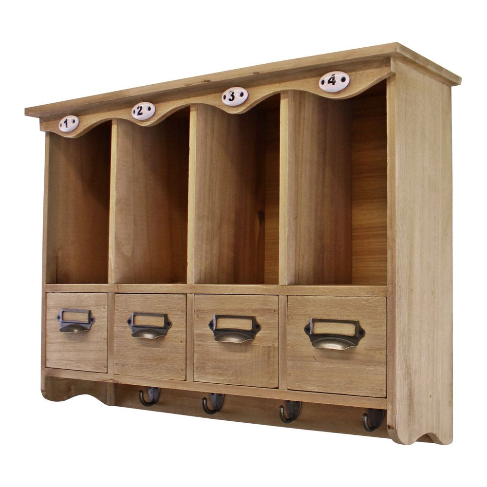 Hanging Wooden Storage Unit