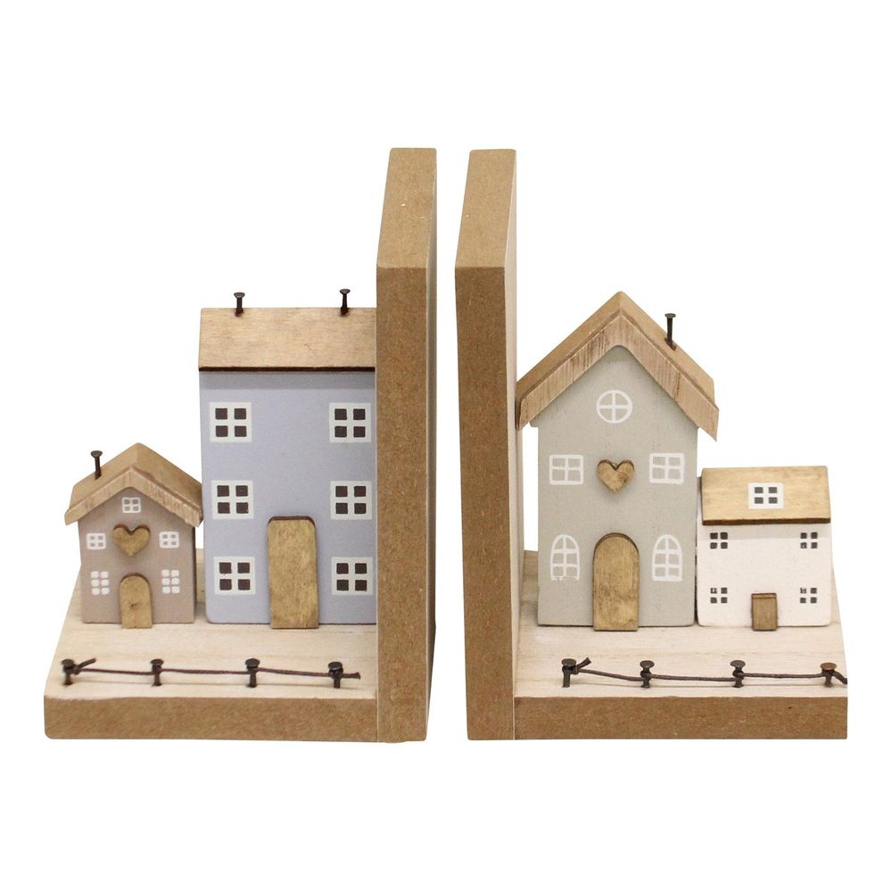 Wooden Bookends x2