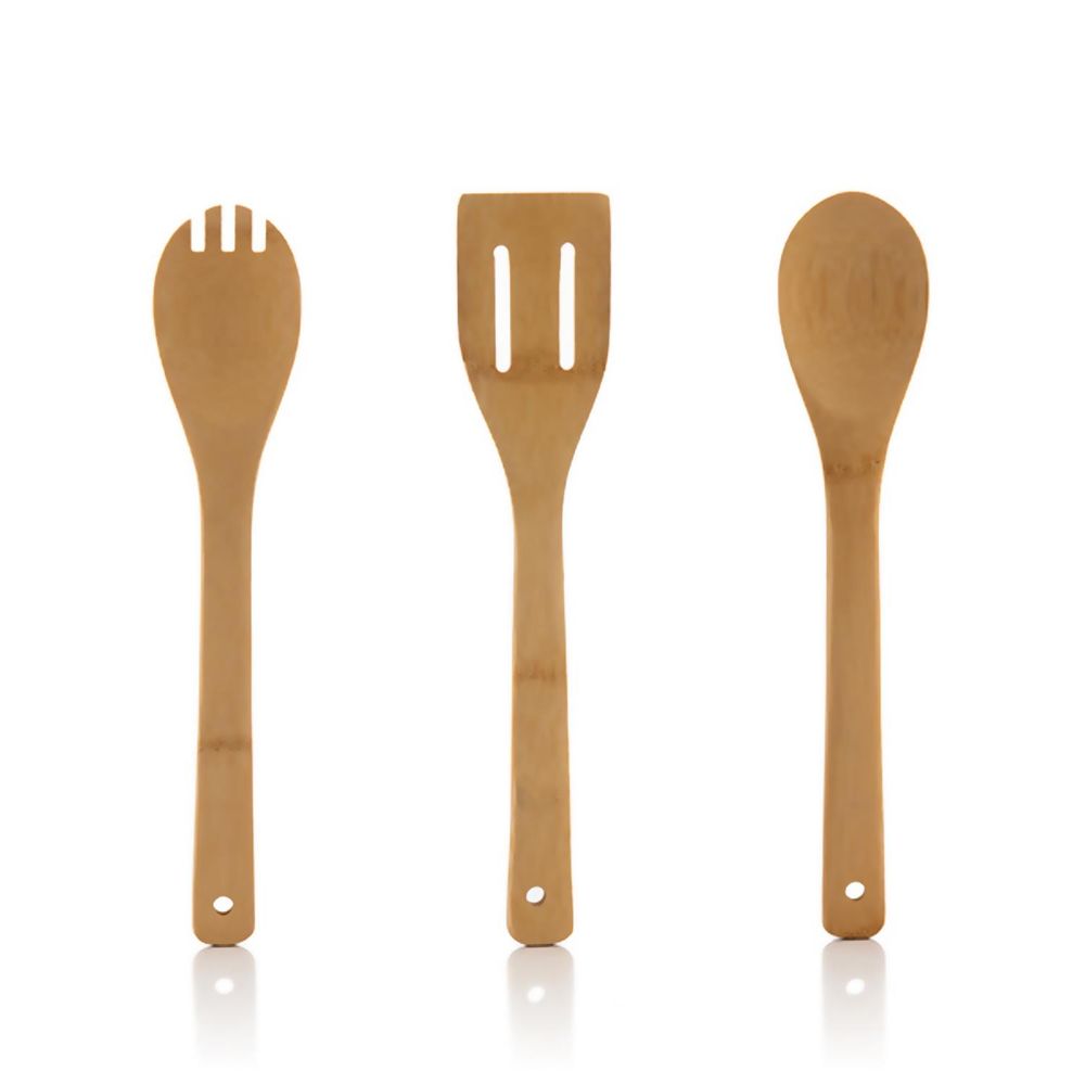 Bamboo Utensil & Spice Rack Set