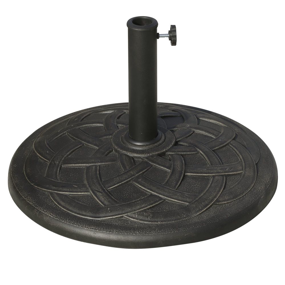 Bronze Circle Resin Parasol Stand