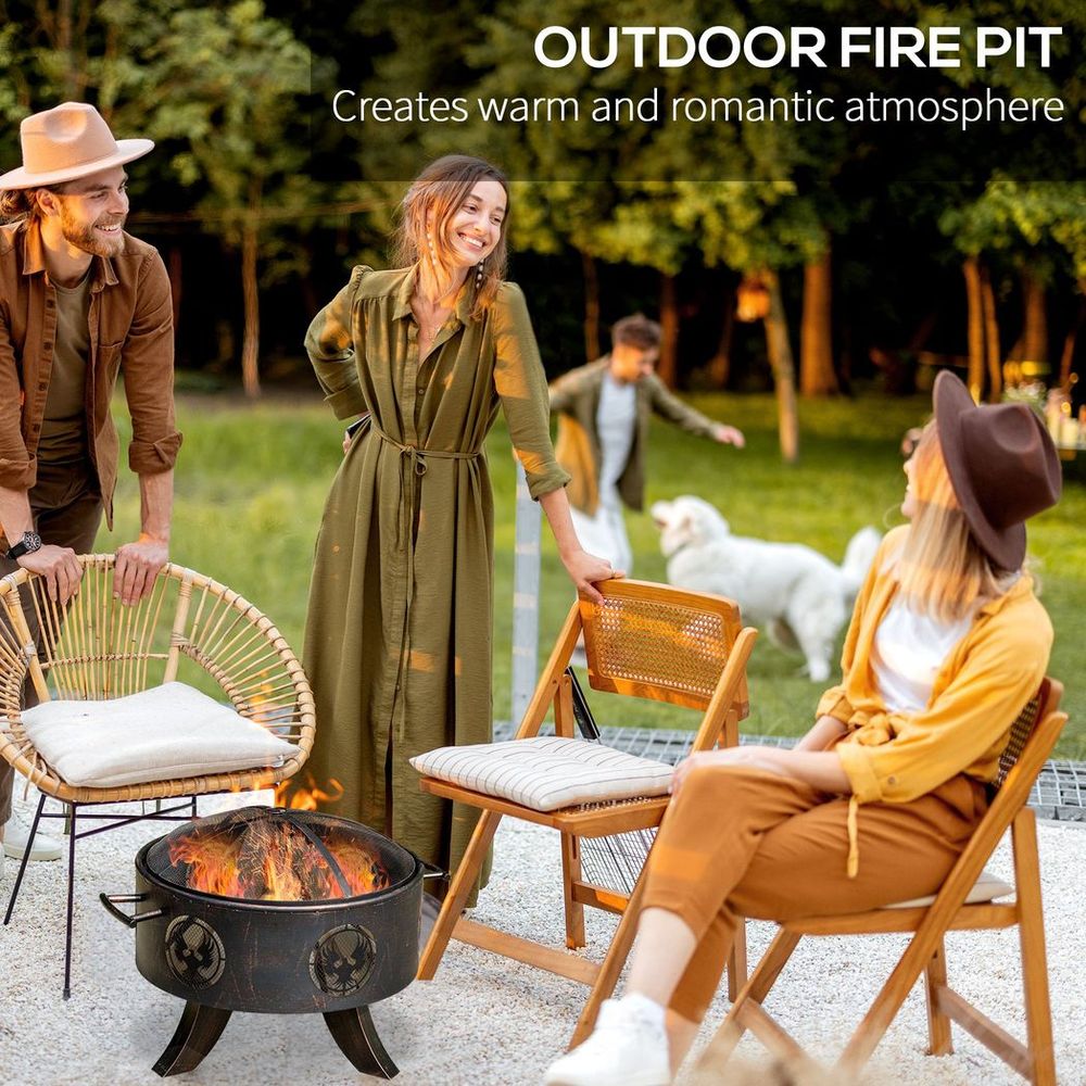 Patio Fire Pit with Poker