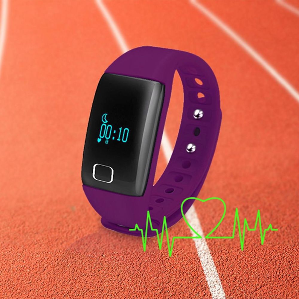 Waterproof Fitness Tracker Purple