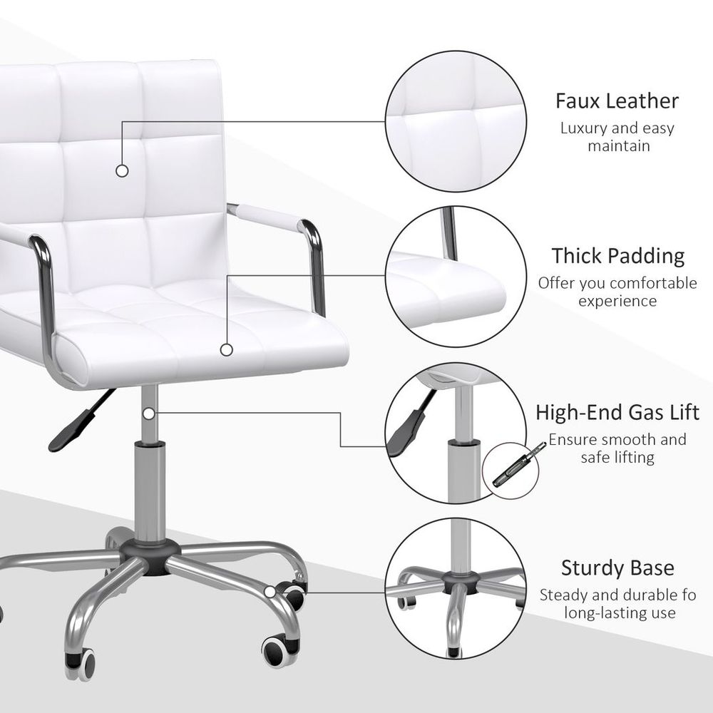 White Office Swivel Chair