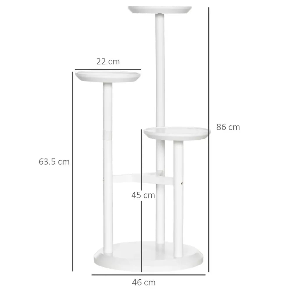 White 3 Tiered Plant Stand