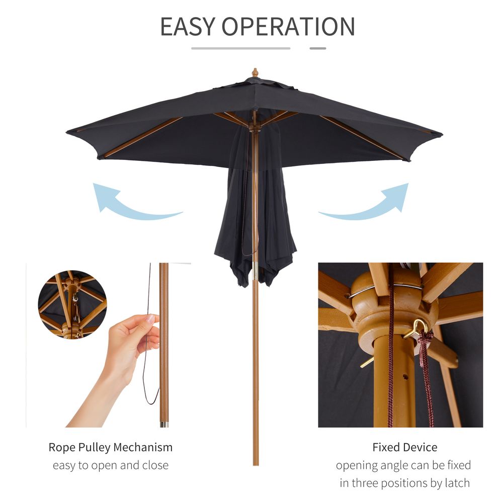 Wooden Sun Shade 2.5m