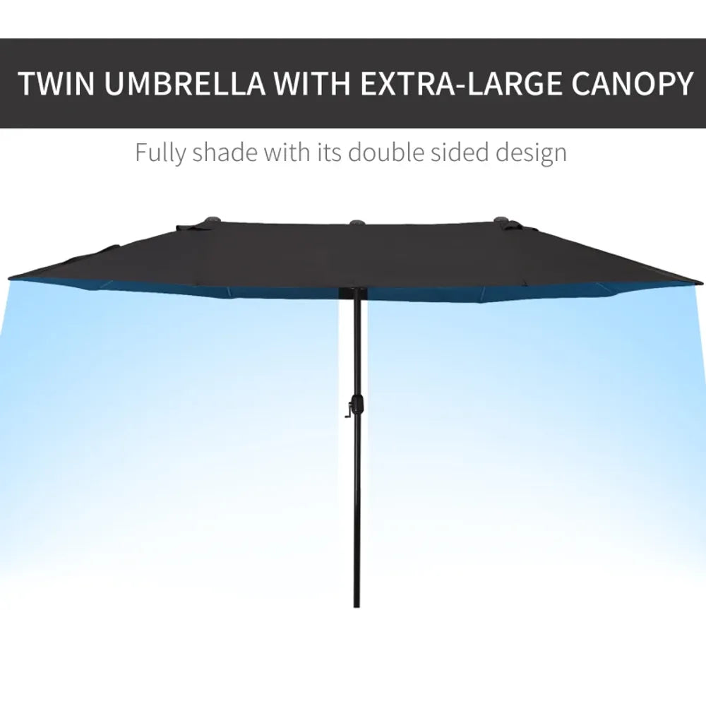 4.6M Garden Patio Umbrella