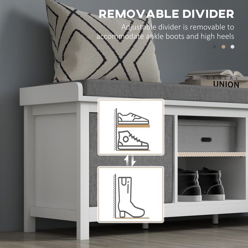 Cushioned Seat & Storage Bench