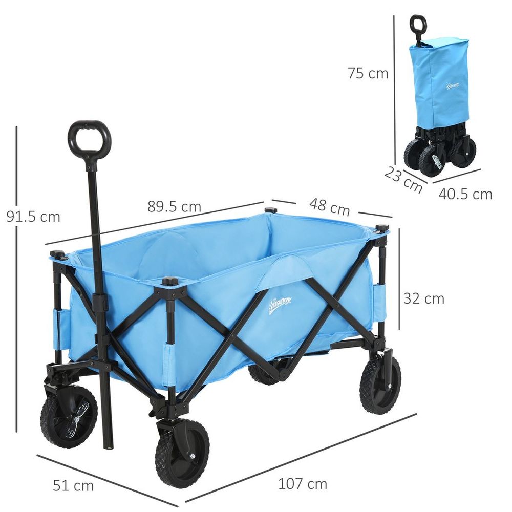 Folding Cargo Wagon Blue