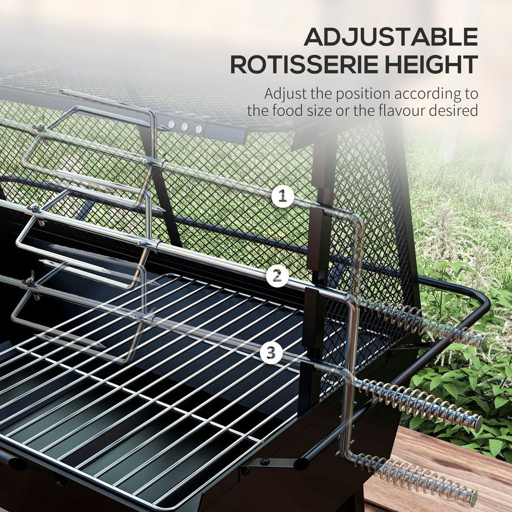 BBQ 3-in-1 Grill Rotisserie Fire Pit