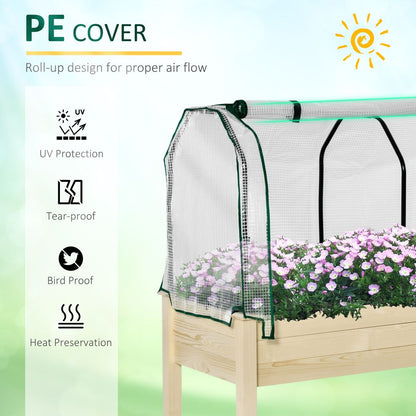 Planter Box with Greenhouse Cover