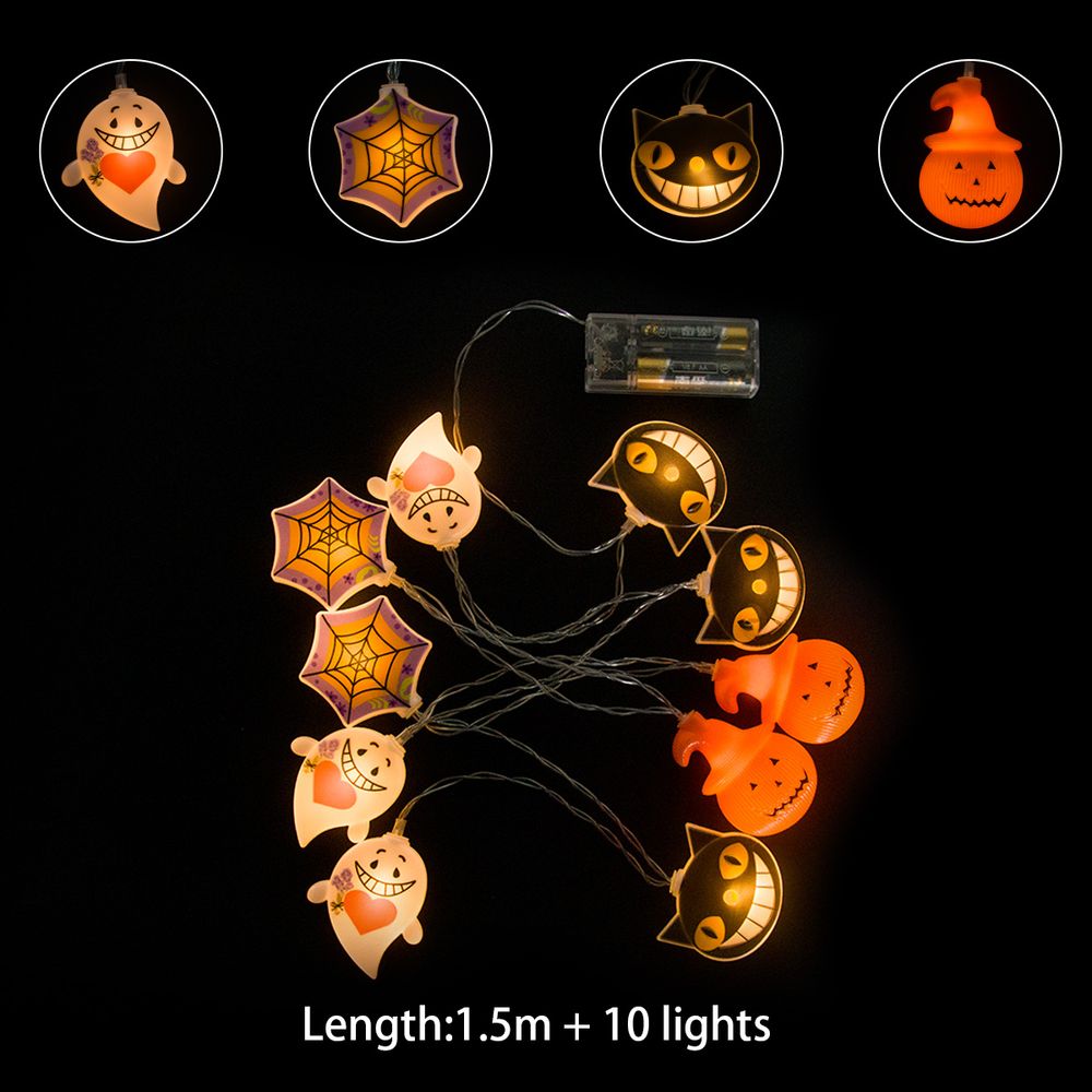 Ghost & Pumpkin LED Lights