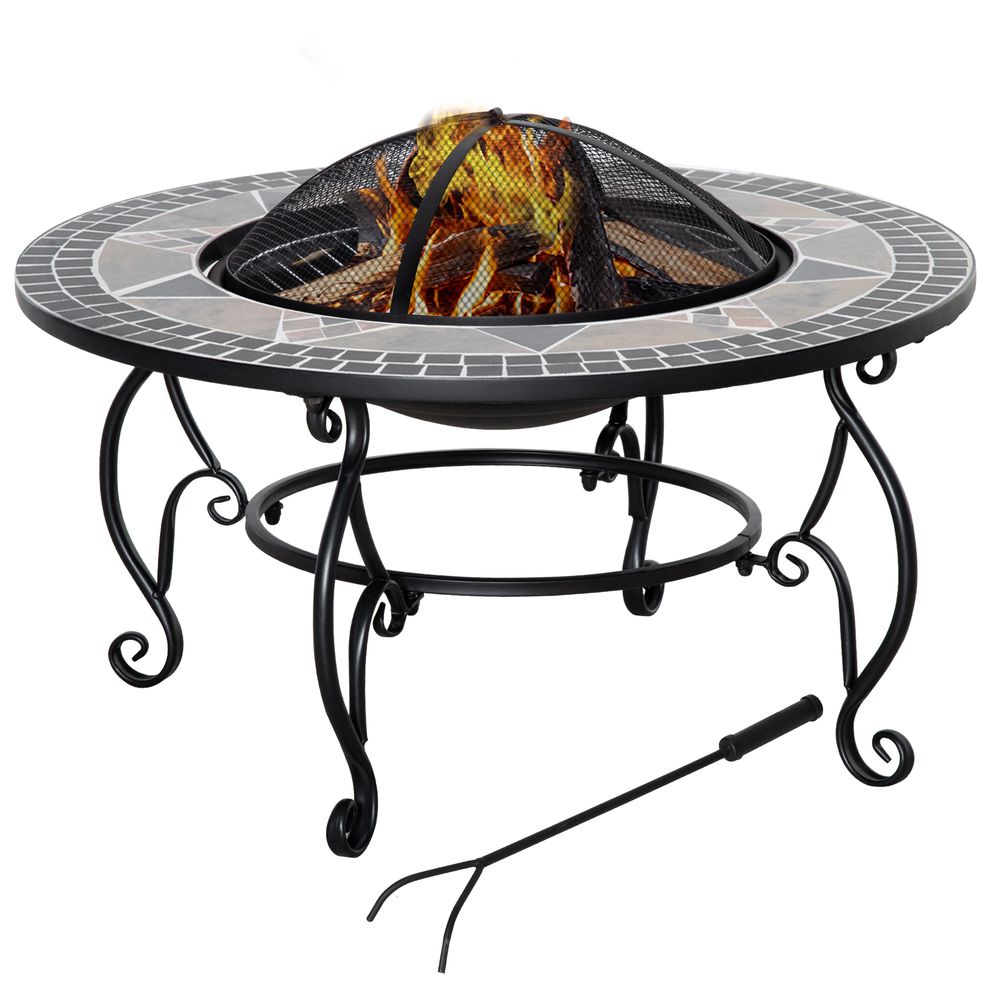 Mosaic Fire Pit/BBQ 80cm