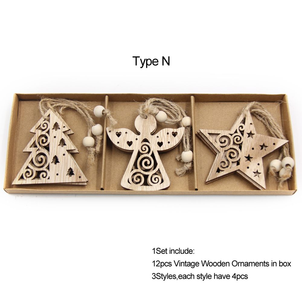 Wooden Snowflake Decorations