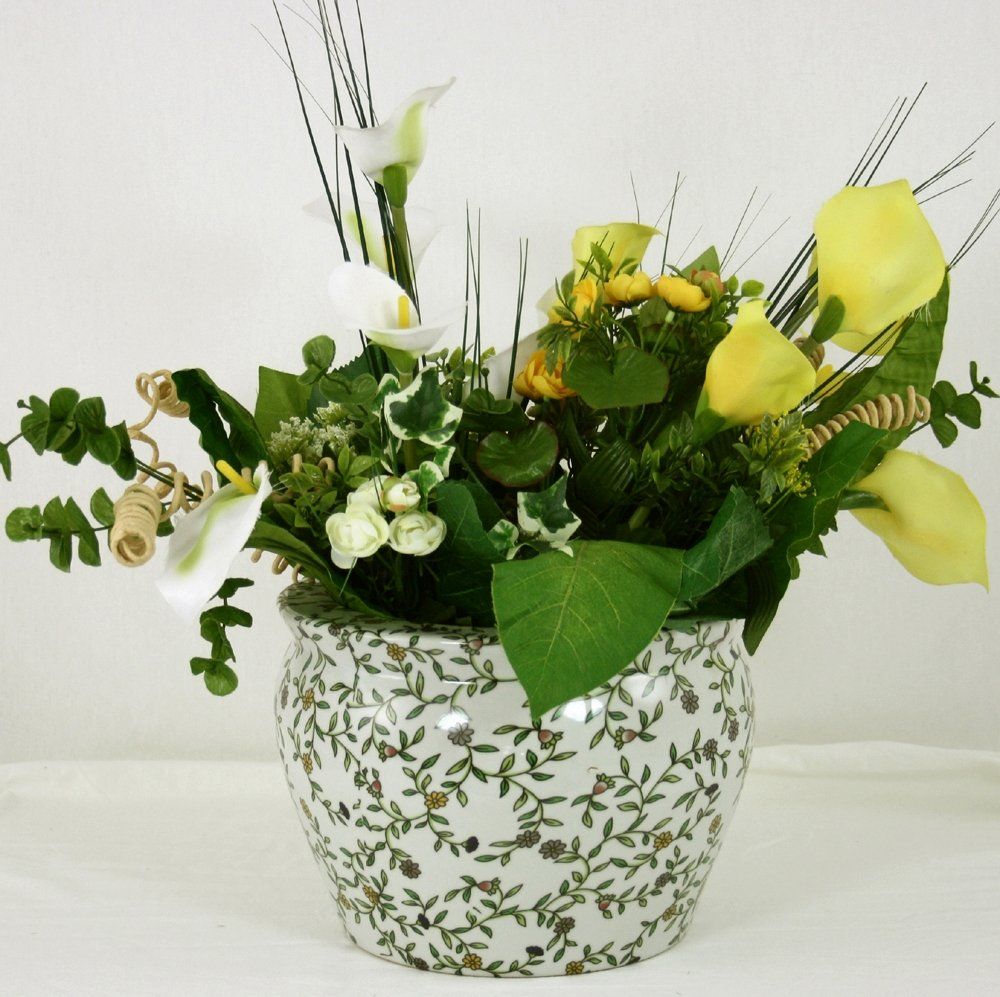 Vintage Floral Planter