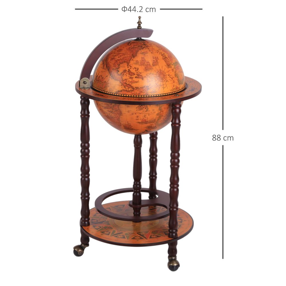 Retro Style Globe Bar 61cm