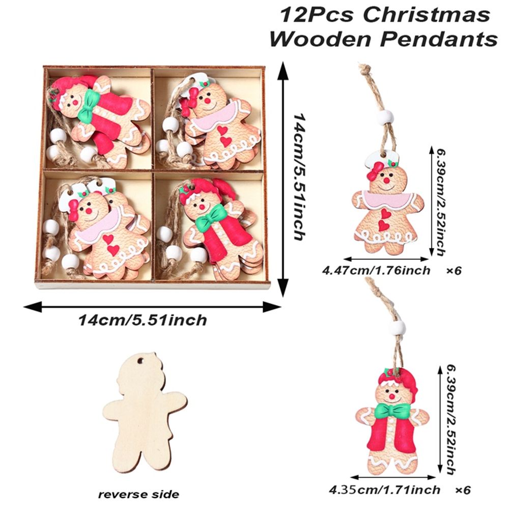 Wooden Gnome Pendants