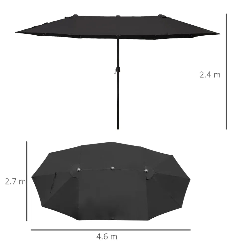 4.6M Garden Patio Umbrella