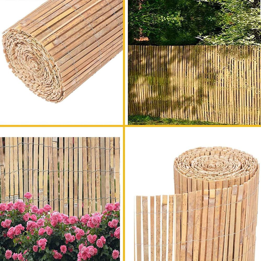 Slatted Bamboo Fence