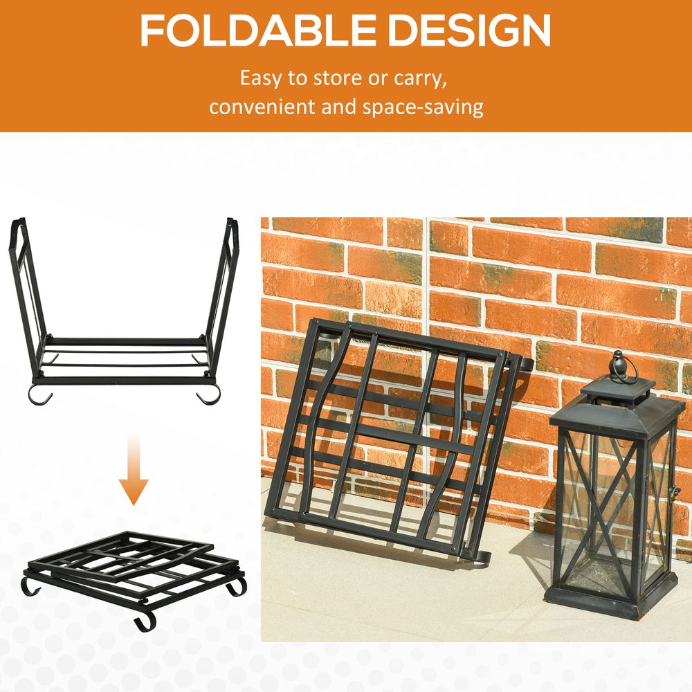 Foldable Firewood Log Holder