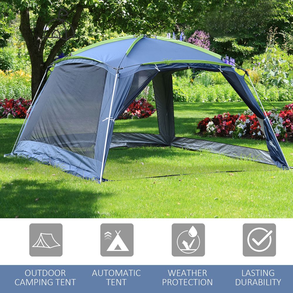 Dark Blue 8 Person Tent