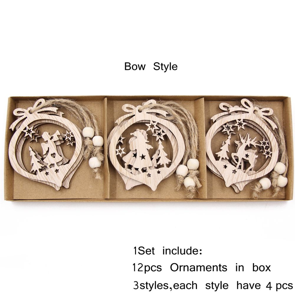 Wooden Snowflake Decorations