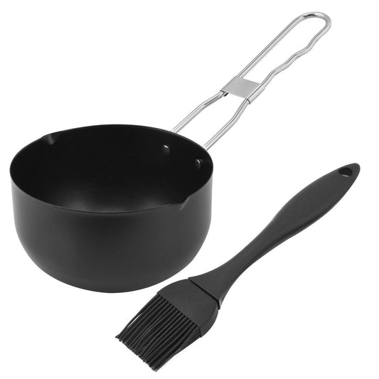 BBQ Steel Saucepan Set with Silicone Basting Brush
