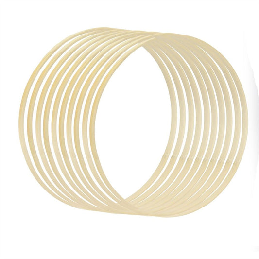 Set of 10 Craft Rings Bamboo