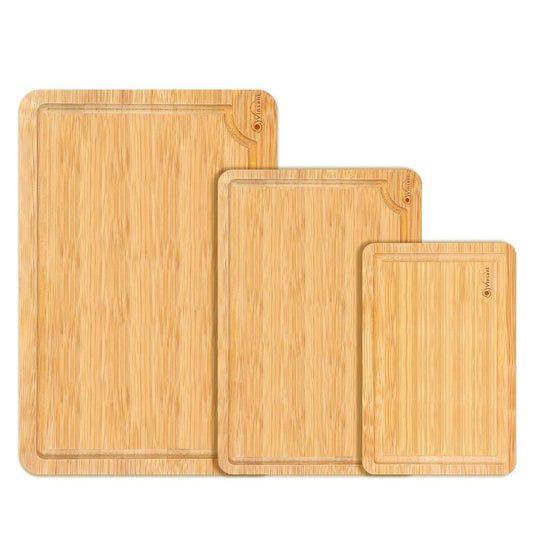 Set of 3 Chopping Boards Bamboo