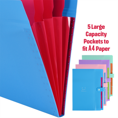 Pack of 4 Plastic File Organisers