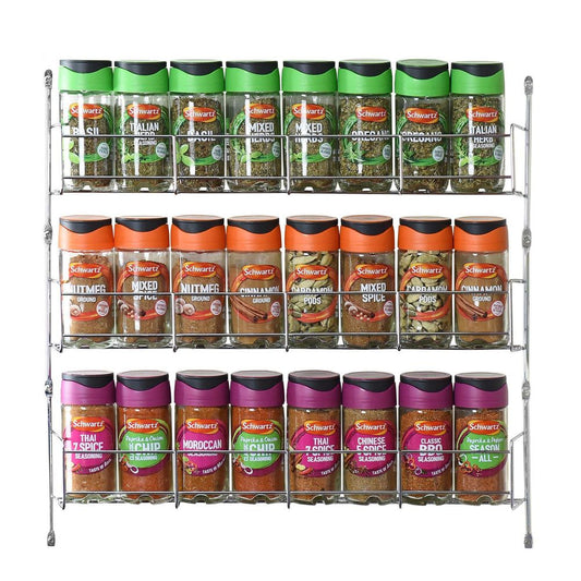 Spice Rack for Kitchen Storage 3-Tier