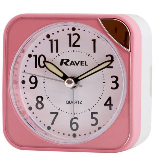 Small Pink Quartz Alarm Clock