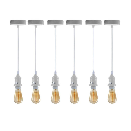 Industrial Pendant Light Fitting Pack of 6