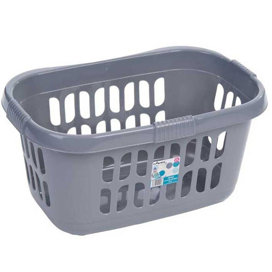 Large Silver Laundry Basket