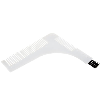 Beard Shaper Comb 3 in 1 Brush - White
