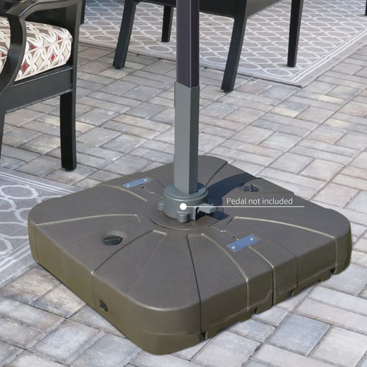 Cantilever Patio Umbrella Base Squared with Wheels