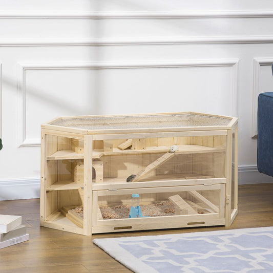 Hamster And Gerbil Play Centre Wooden Three-Tier