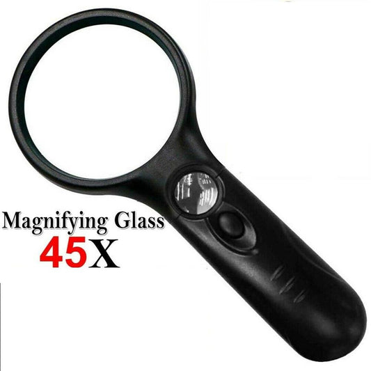 Magnifying Glass 45X with LED Light