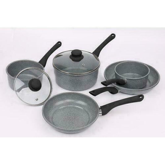 Ceramic Frying Pan and Saucepan Set 5 pcs