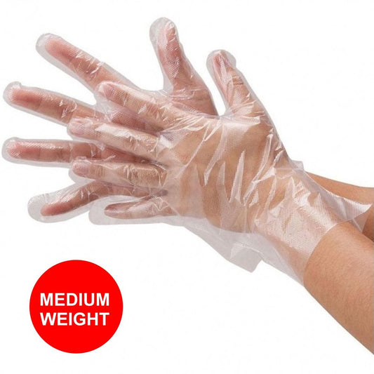 Pack of 100 Medium Weight Disposable Gloves