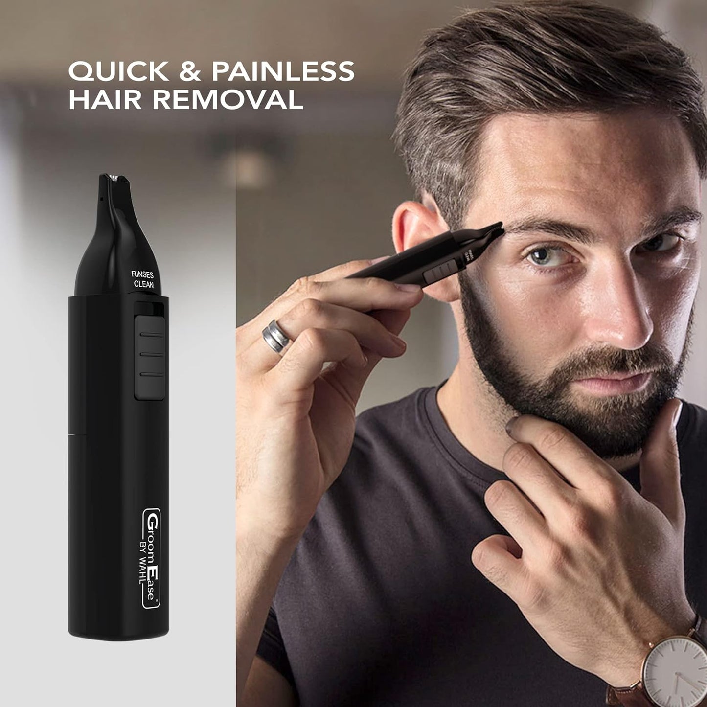 Ear and Nose Hair Trimmer Black