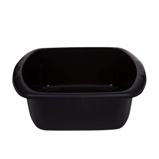 Large Plastic Bowl Rectangular Black