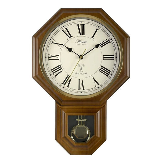 Swinging Pendulum Wall Clock Battery Operated