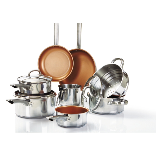 Copper Coated 11 Piece Cookware Set