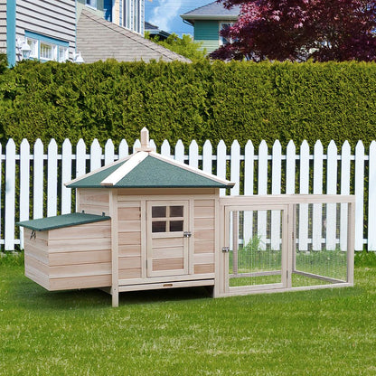 Chicken Coop with Nesting Box - Beige