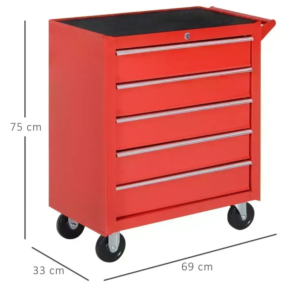 Tool Storage with Wheels 5 Drawers