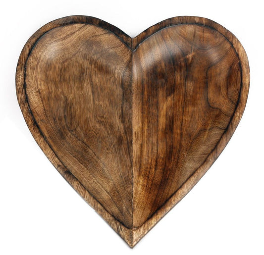 Wooden Heart Bowl