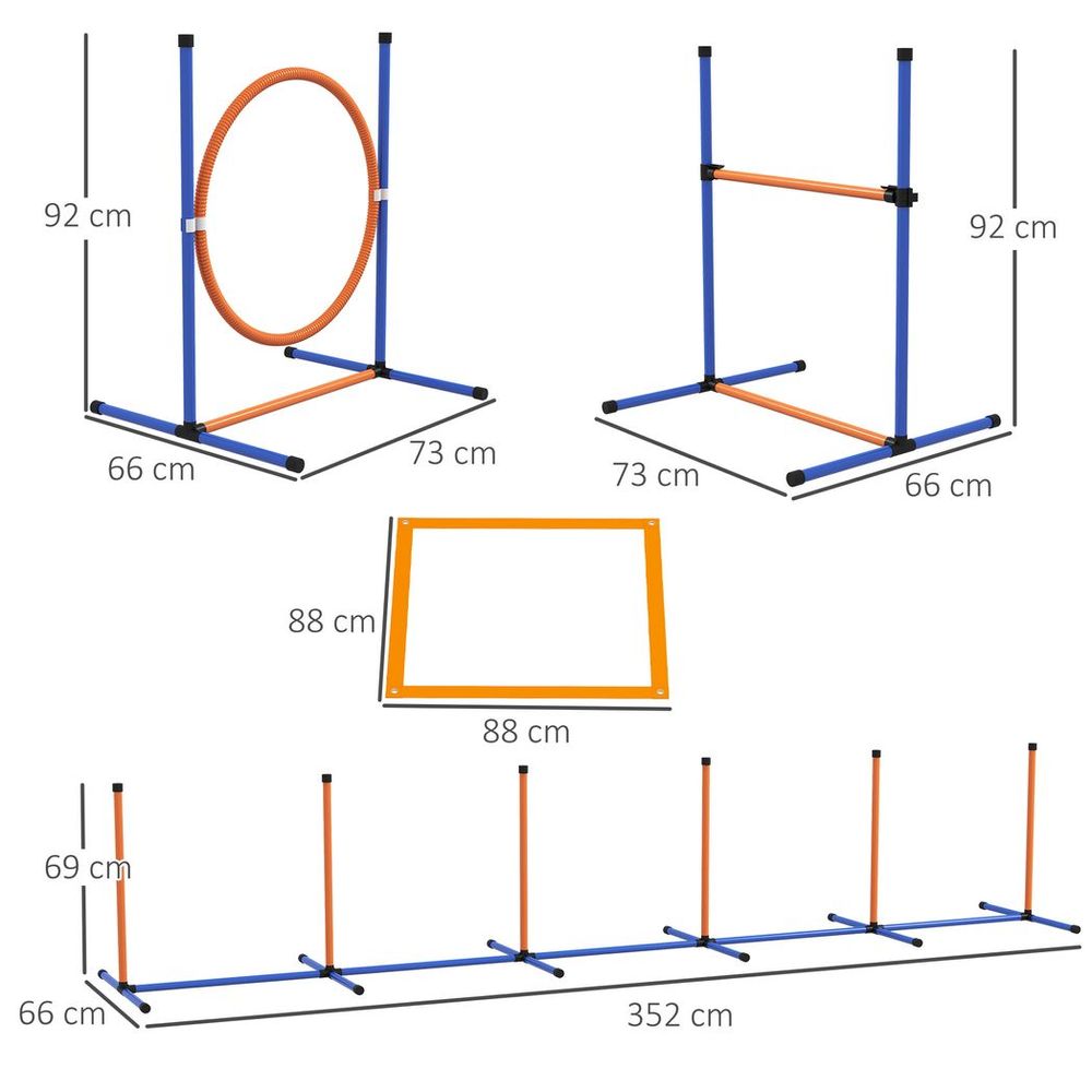 Agility Equipment Set for Dogs 8pcs